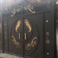 درب آهنی طرح طاووس،کد005|مصالح و تجهیزات ساختمان|زنجان, |دیوار