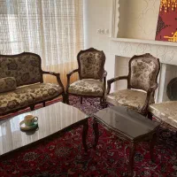 سرویس مبلمان ۹ نفره و میز ناهار خوری استیل