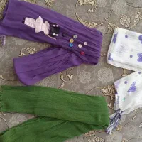 ۷ عدد شال و یک مقنعه مشکی  همه با هم۵۰۰