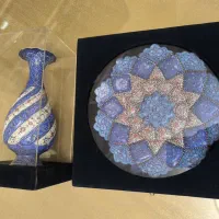 بشقاب و گلدان میناکاری|صنایع دستی و سایر لوازم تزئینی|تهران, پاسداران|دیوار
