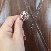 انگشتر و گوشواره و گردن بند استیل رنگ ثابت
