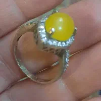 انگشترنقره زنانه عیار۹۲۵بانگین شرف الشمس زیبا