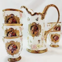 گلپنبه پارچ لیوان لیلی مجنون چایخوری چینی گلدان