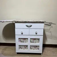 میز چرخ خیاطی + باکس پارچه