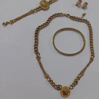 ست گردنبند و دستبند ورساچ، دستبند کارتیر، گوشواره|بدلیجات|تهران, استخر|دیوار