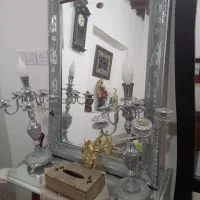 آینه و شمعدون|صنایع دستی و سایر لوازم تزئینی|شیروان (خراسان), |دیوار