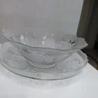 ظرف پذیرایی و گلدان بلور