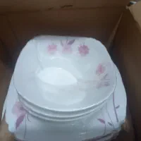 سرویس آرکوپال ۲۵ پارچه گل مشکی|ظروف سرو و پذیرایی|مشهد, یاغون آباد|دیوار