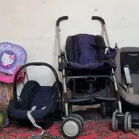کالسکه و کریر و صندلی ماشین و موتور شارژی|کالسکه و لوازم جانبی|تهران, مرزداران|دیوار