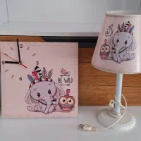 ست لوستر ، ساعت دیواری  آباژور اتاق خواب کودک