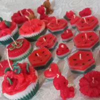 شمع یلدای وولنتایین بسیار زیبا|صنایع دستی و سایر لوازم تزئینی|گرگان, |دیوار