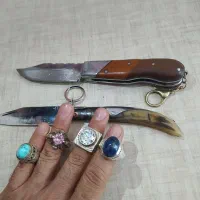 انگشتر نقرە وچاقو