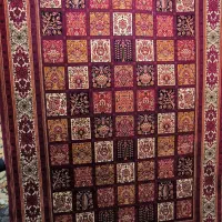 فرش دستبافتگونه خشتی قشقایی رنگ‌های اصیل ایرانی