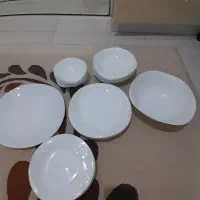 سرویس ۱۲ نفره گلدن اوپال و سرویس چینی تقدیس۶ نفره