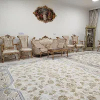 مبل سلطنتی ۹نفره|مبلمان خانگی و میز عسلی|ششطراز, |دیوار