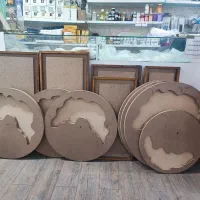 جعبه دستمال کاغذی سطل آشغال ام دی اف ساعت آینه میز