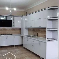 کابینت آماده/تمام چوب طرح سفید کد256DGF