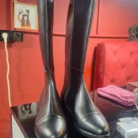 پوتین ساق بلند چرم زنانه