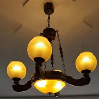 لوستر چوبی شیک