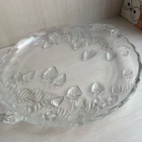 دیس کریستال طرح توت فرنگی ساخت ژاپن با جعبه|ظروف سرو و پذیرایی|تهران, دانشگاه شریف|دیوار