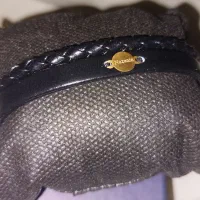 دست بند چرم با پلاک طلا|جواهرات|کرج, باغستان|دیوار