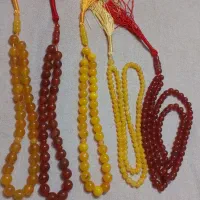تسبیح عقیق قرمز و زرد ( شرف شمس)