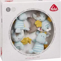 سیسمونی نوزاد عروسک پستونک هی اور شی آویز تخت