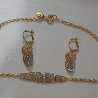 سرویس طلا ویک گردنبندسبک|جواهرات|محمدیه-قزوین, |دیوار