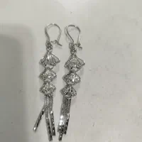 گوشواره نقره آبکاری طلا