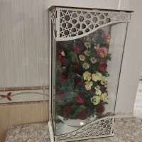 گل مصنوعی داخل شیشه