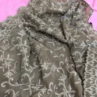 پارچه حریر گلدوزی شده ۵۷در دو متر|لباس|رشت, شالکو|دیوار