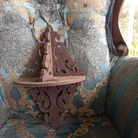 استند دیواری چوبی|کتابخانه، شلف، قفسه‌های دیواری|گوراب زرمیخ, |دیوار