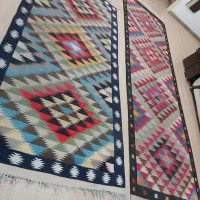 صندلی حلزونی چرمی گاوصندوق دوطبقه  کلیم دست باف|گلیم، جاجیم، گبه|قدس, شهر‌قدس|دیوار