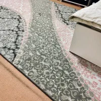 یک جفت موکت فرش ۶ متری گل برجسته