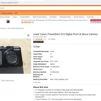 دوربین عکاسی دیجیتال ژاپنی Canon PowerShot G10|دوربین عکاسی و فیلمبرداری|تهران, نجات اللهی|دیوار