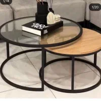 جلومبلی فلزی میز عسلی کنارمبلی کنسول