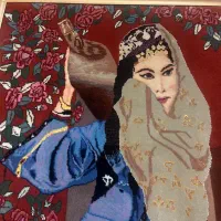 تابلو فرش دستبافت قدیمی|تابلو فرش|تهران, نیروی هوایی (پیروزی)|دیوار