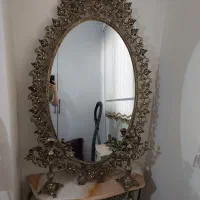 آینه و شمعدان برنز