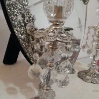 آینه و کنسول و شمعدان برنجی|بوفه، ویترین، کنسول|لاهیجان, کوی زمانی|دیوار