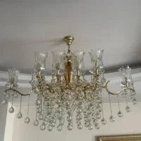 ۳ عدد لوسترکریستال ۱۶ شاخه و۱ عدد لاینر|لوستر و چراغ آویز|تهران, هروی|دیوار