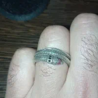 حلقه نقره مار