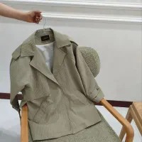 بارونی سبز ،فری سایز مانتو مجلسی سوزن دوری نونو