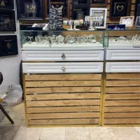 میز کانتر استیل و چوب