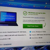 لپ‌تاپ HP 2000 با صفحه‌نمایش شکسته|رایانه همراه|تبریز, |دیوار