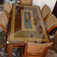 میز ناهارخوری چوبی 6 نفره