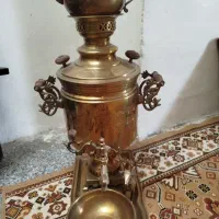 سماور زغالی. 6. لیتری قدیمی روسی داری مهر