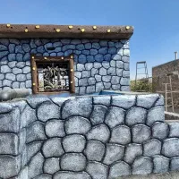 سیمان کاری طرح دار|خدمات پیشه و مهارت|خنجین, |دیوار