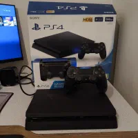 دو دسته + فول گیم+با جعبه+ps4 اسلیم