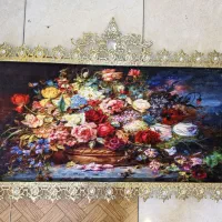 تابلوفرش برنزی طرح گل و گلبرنجی عمده|تابلو فرش|تهران, کیانشهر|دیوار