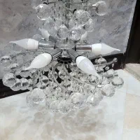 لوستر کریستالی ۲ عدد|لوستر و چراغ آویز|رشت, کوی مهر|دیوار